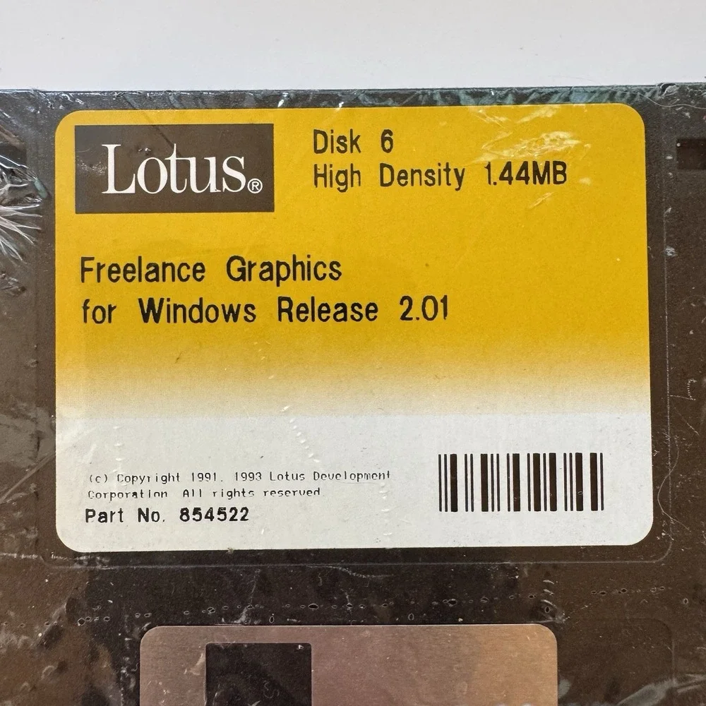 Lotus Freelance Graphics for Windows Release 2.01 (10) 3.5 Disks VTG 1993 NIP